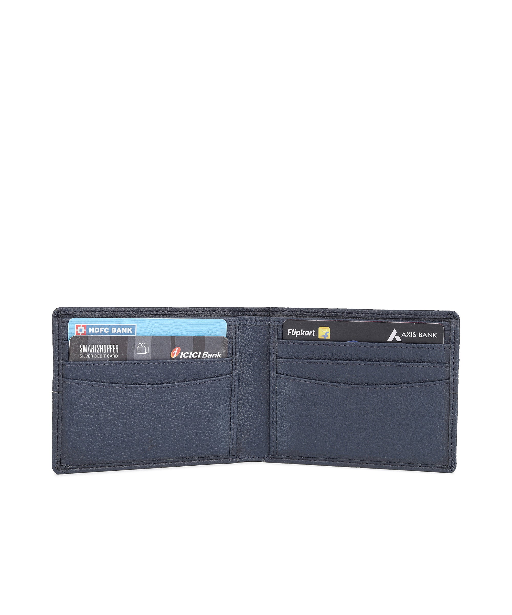 Urbano Fashion Men's Blue Casual, Formal Leather Wallet-6 Card Slots