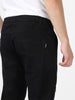 Men's Black Slim Fit Stretch Zippered Jogger Jeans