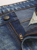 Men's Midnight Blue Slim Fit Washed Jeans Stretchable