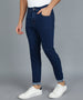 Men's Navy Carrot Fit Denim Jeans Stretchable