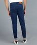 Men's Navy Carrot Fit Denim Jeans Stretchable