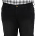 Plus Men's Black Regular Fit Washed Denim Bootcut Jeans Stretchable